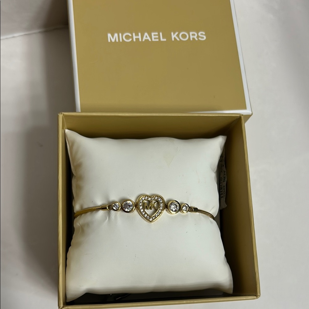Michael Kors Gold and White Box